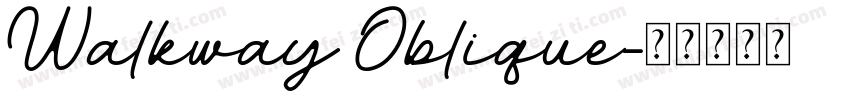 Walkway Oblique字体转换